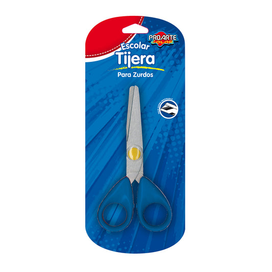 Blíster Tijera para Zurdos Mango Redondo