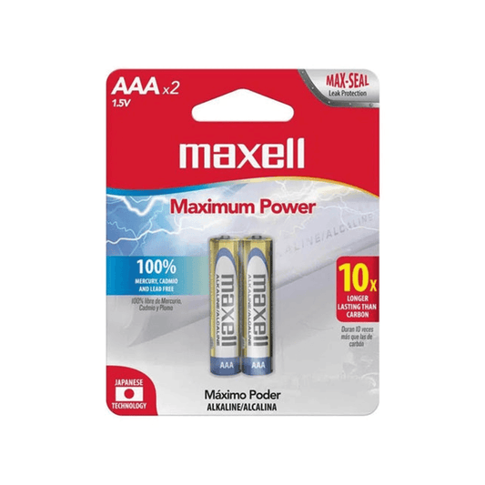 Maxell bateria alcalina AAA 2PK