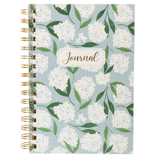 Cuaderno Hortensias Blancas