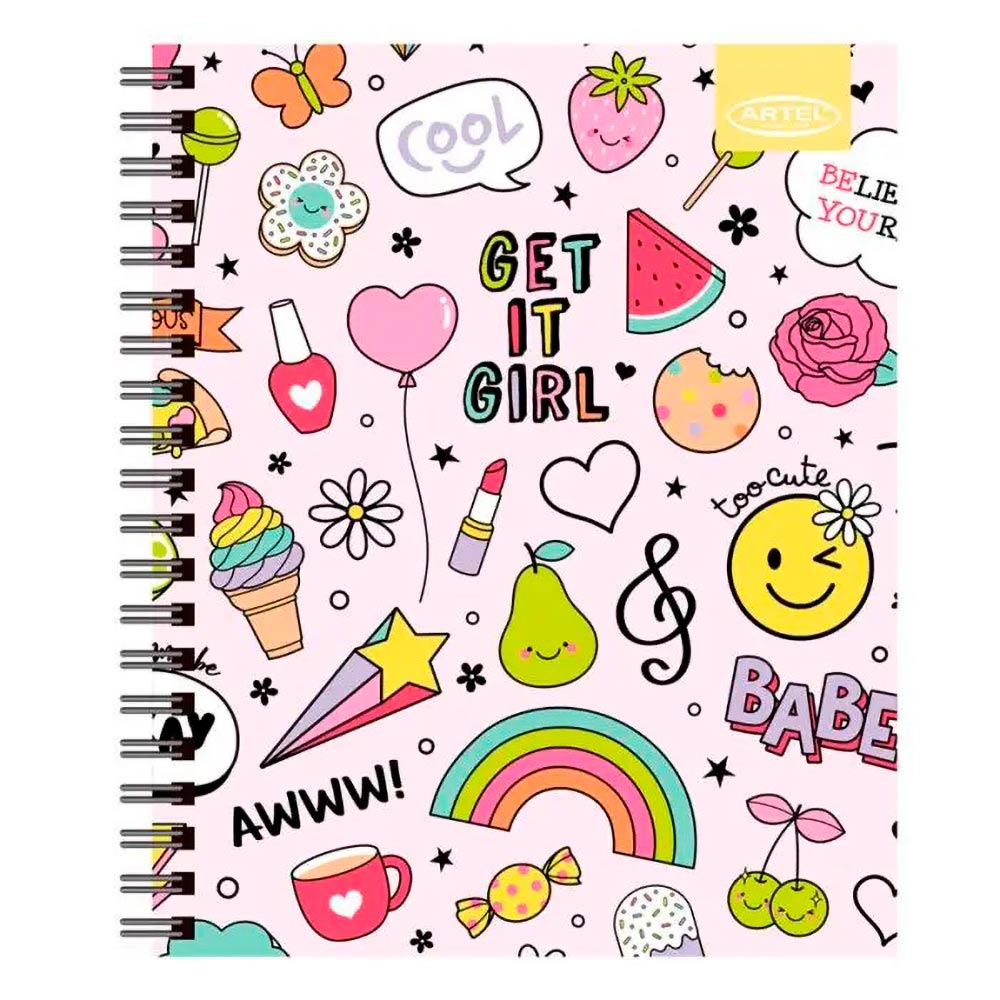 Cuaderno Universitario 100h 7mm Kawaii Artel