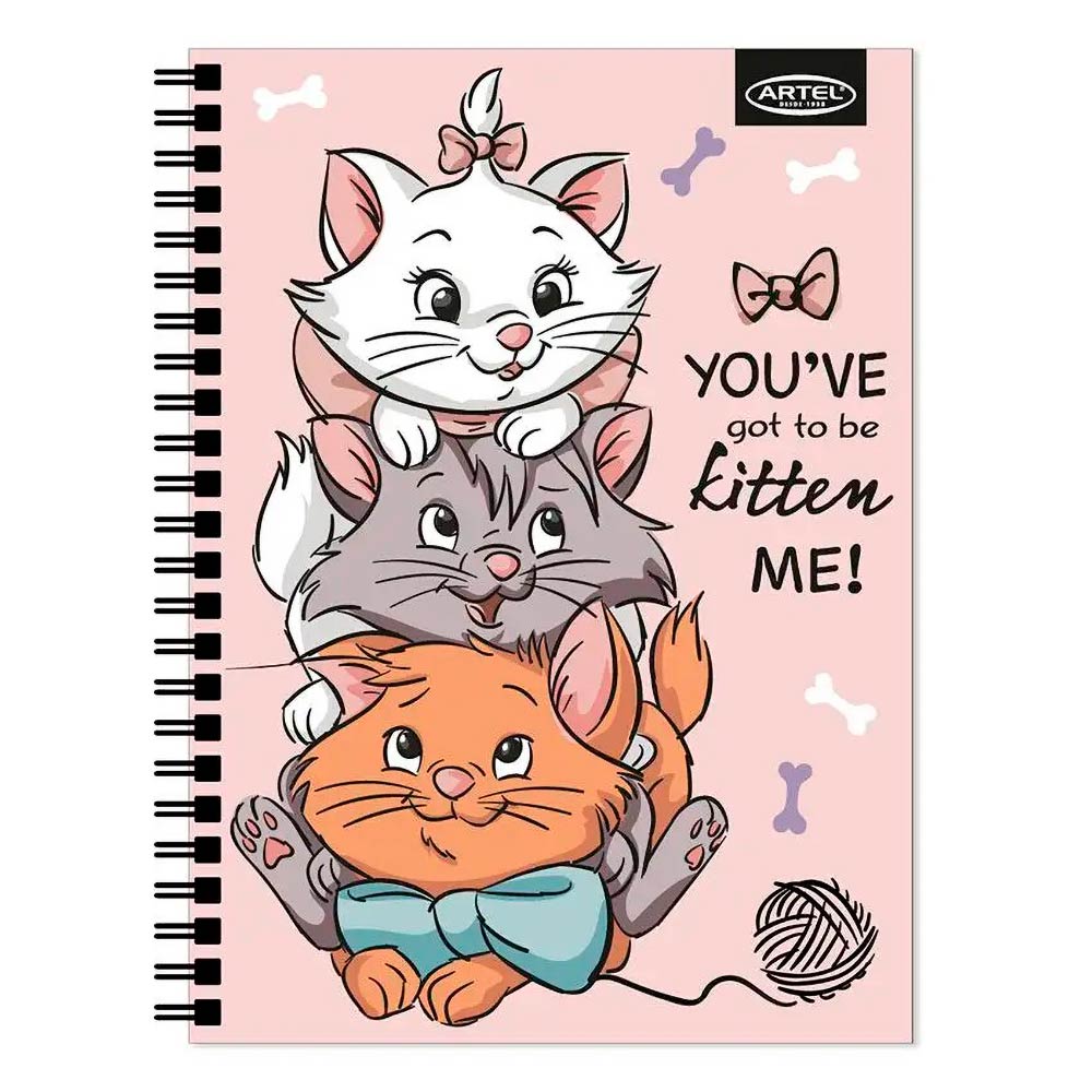 Cuaderno Universitario Artel 100 hojas 7mm Diseño Cats & Dogs 2024