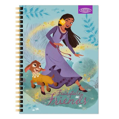 Cuaderno Universitario Artel 100 hojas 7mm Diseño Wish 2024