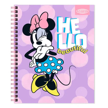 Cuaderno Universitario Artel 100 hojas 7mm Diseño Minnie Fashion 2024