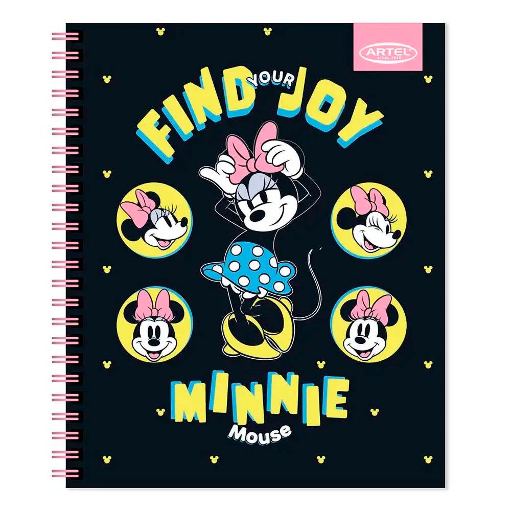 Cuaderno Universitario Artel 100 hojas 7mm Diseño Minnie Fashion 2024