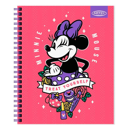 Cuaderno Universitario Artel 100 hojas 7mm Diseño Minnie Girl Power 2024