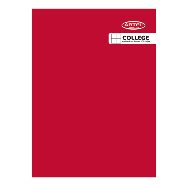 Cuaderno College 100 Hojas 7 Mm – Rojo, Amarillo, Verde, Azul