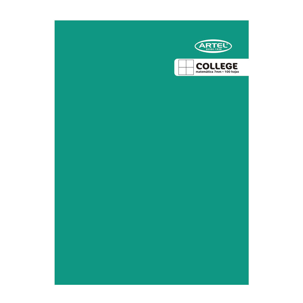 Cuaderno College 100 Hojas 7 Mm – Rojo, Amarillo, Verde, Azul