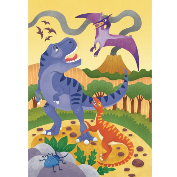 Puzzles 3X48 piezas Dinosaurios