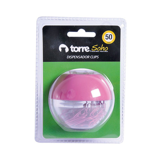 Blister dispensador clips con iman c/50 clips