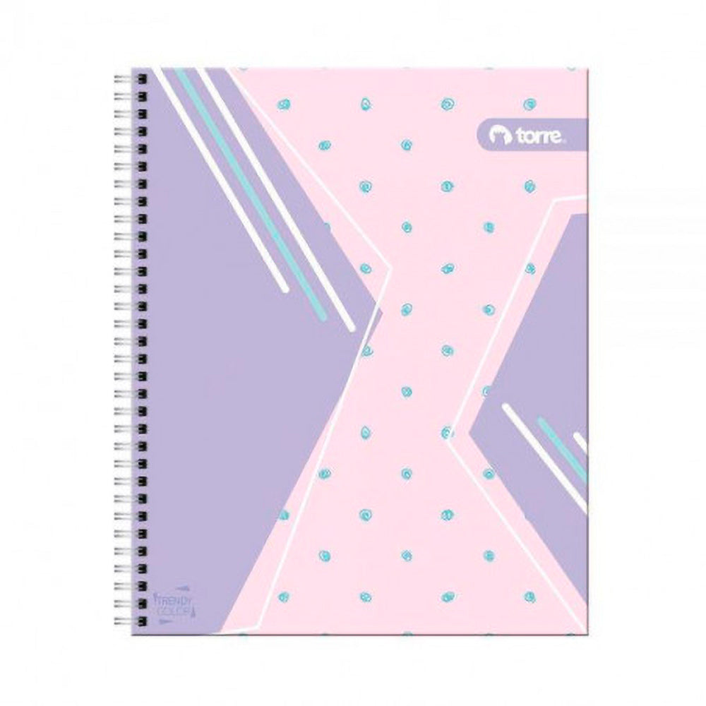 Cuaderno Universitario 7mm 100 Hjs Trendy Color Torre