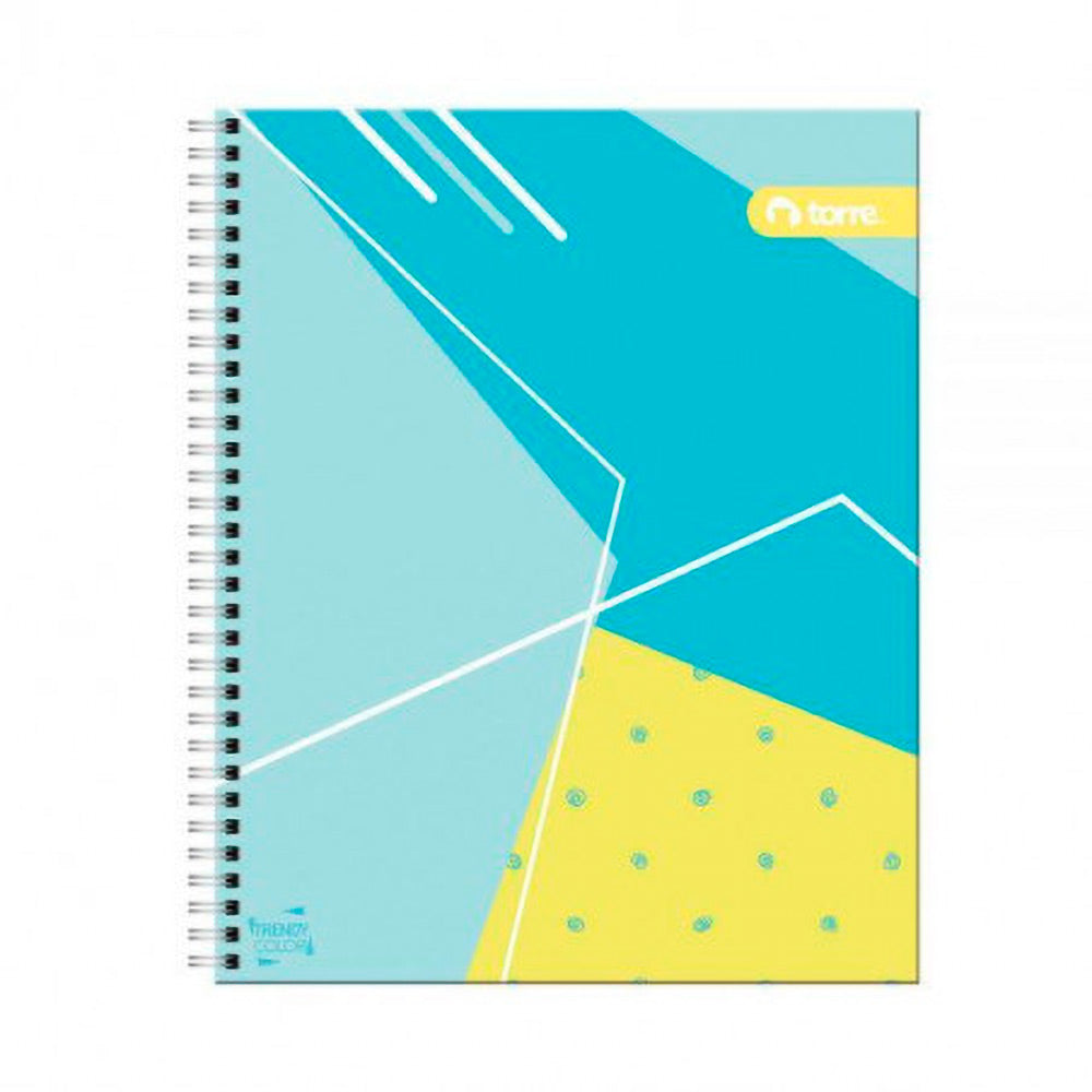 Cuaderno Universitario 7mm 100 Hjs Trendy Color Torre