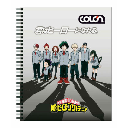 Cuaderno Universitario My Hero Academia 7mm 100h