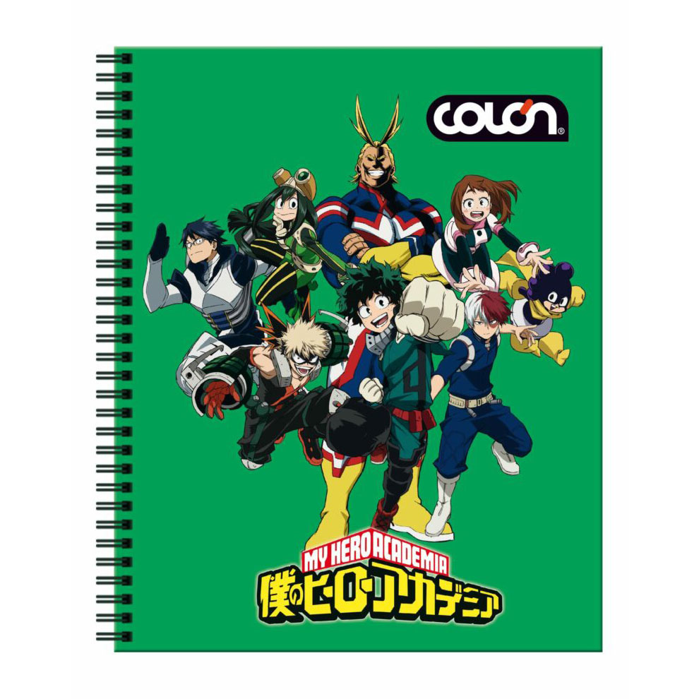 Cuaderno Universitario My Hero Academia 7mm 100h