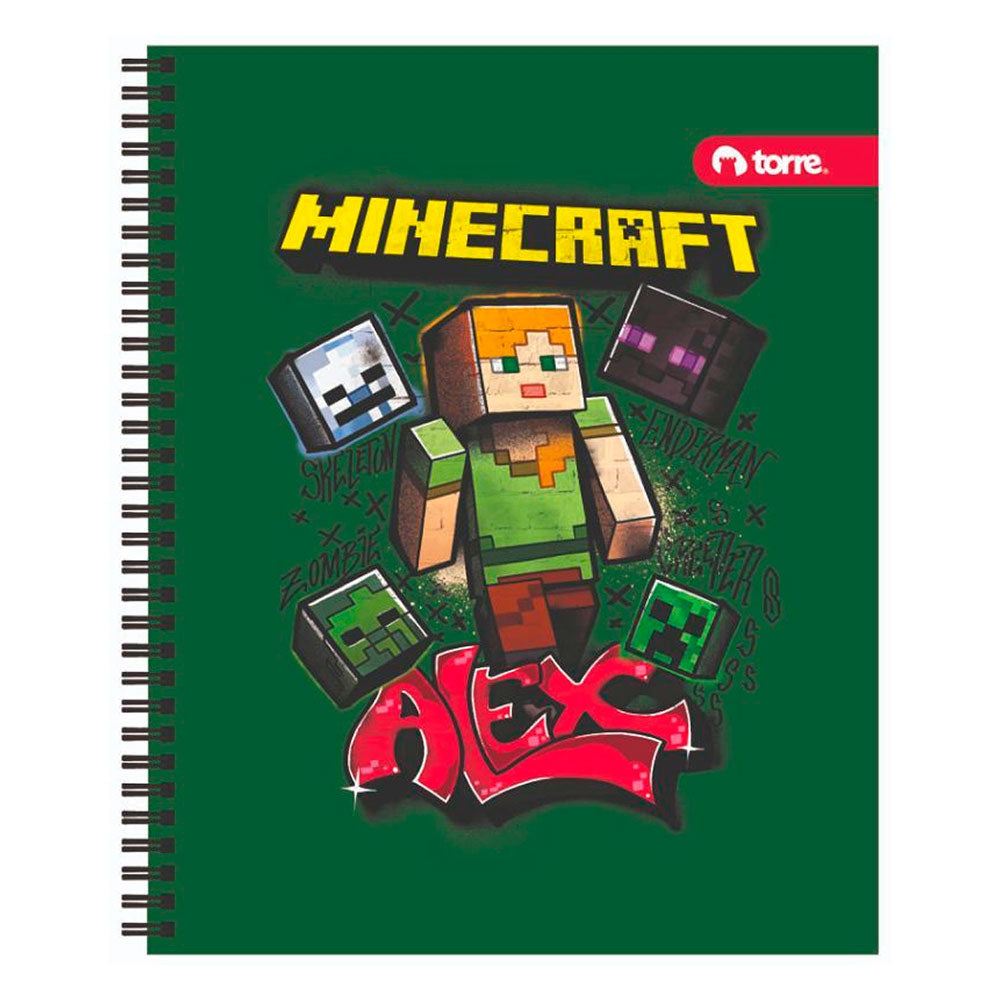 Cuaderno Universitario Clásico Minecraft 7 mm 100 h