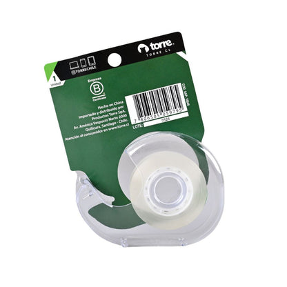 Cinta cristal 18mm x 30 mt con dispensador Torre