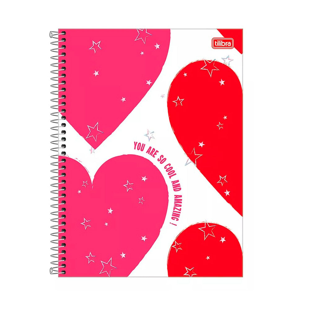 Tilibra Cuaderno Top Love Pink 120 hojas 3 Materias