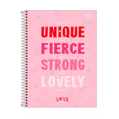 Tilibra Cuaderno Top Love Pink 120 hojas 3 Materias