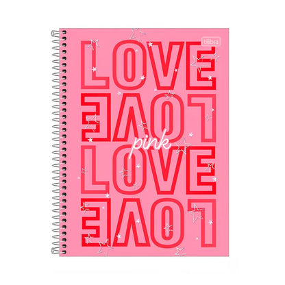 Tilibra Cuaderno Top Love Pink 120 hojas 3 Materias