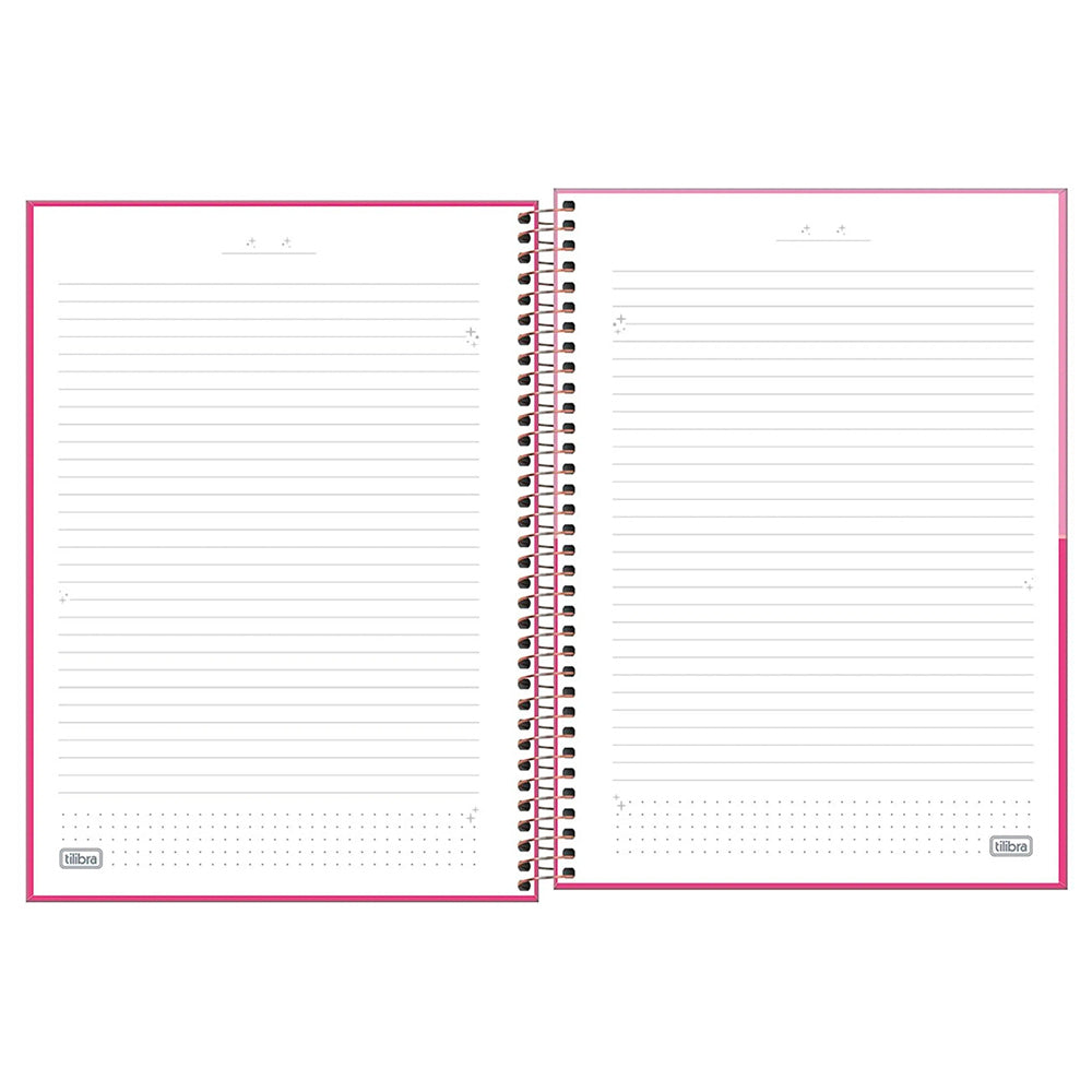 Cuaderno Oficio 7mm 200 Hojas Love Pink Tilibra