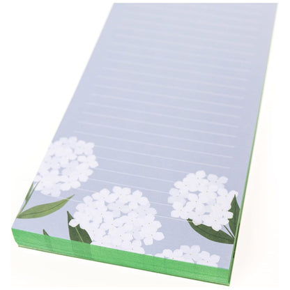 Block Listas Magnético Hortensias Blancas