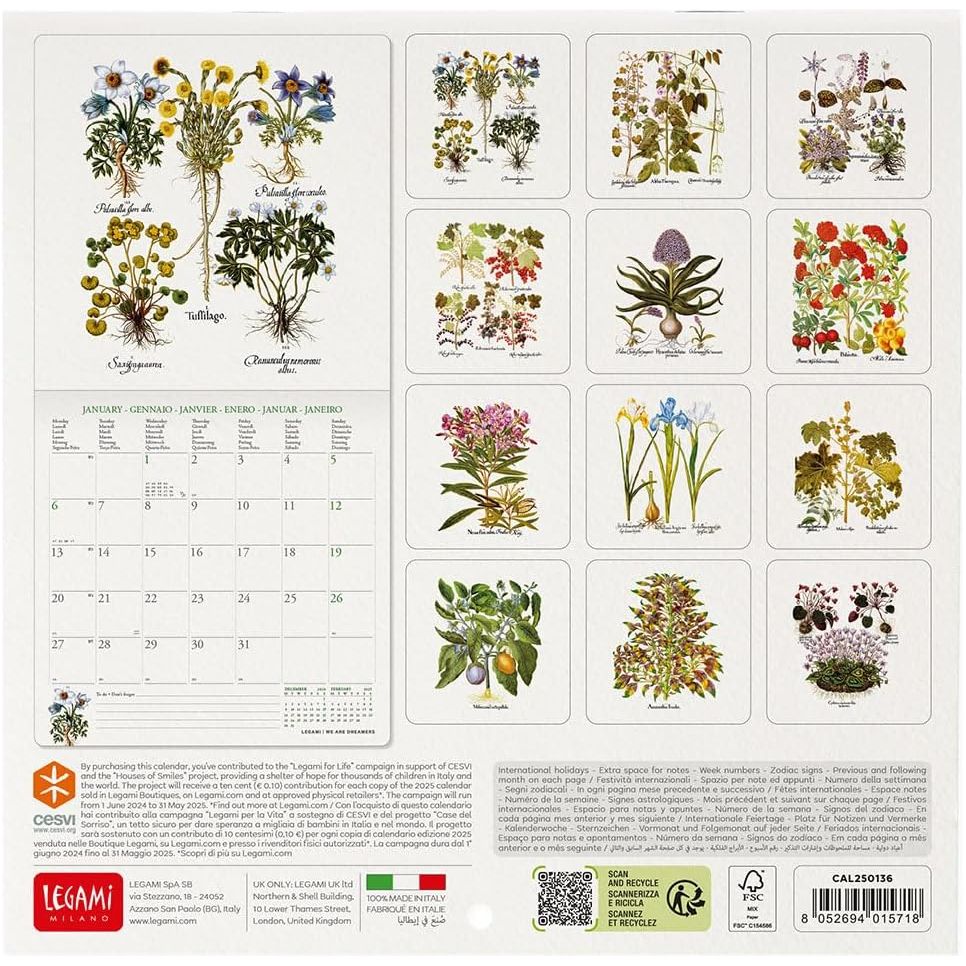 Calendario 2025 Herbarium