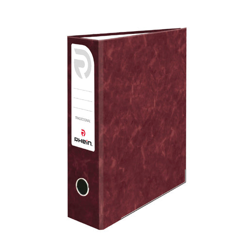 Archivador Carta Lomo Ancho Burdeo Rhein