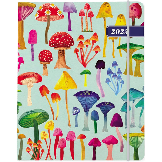 Agenda 2025 Groovy Mushroom 18 Meses