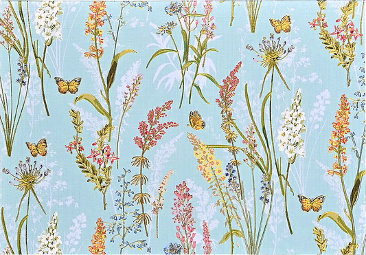 Caja Tarjetas y Sobres Flores y Mariposas