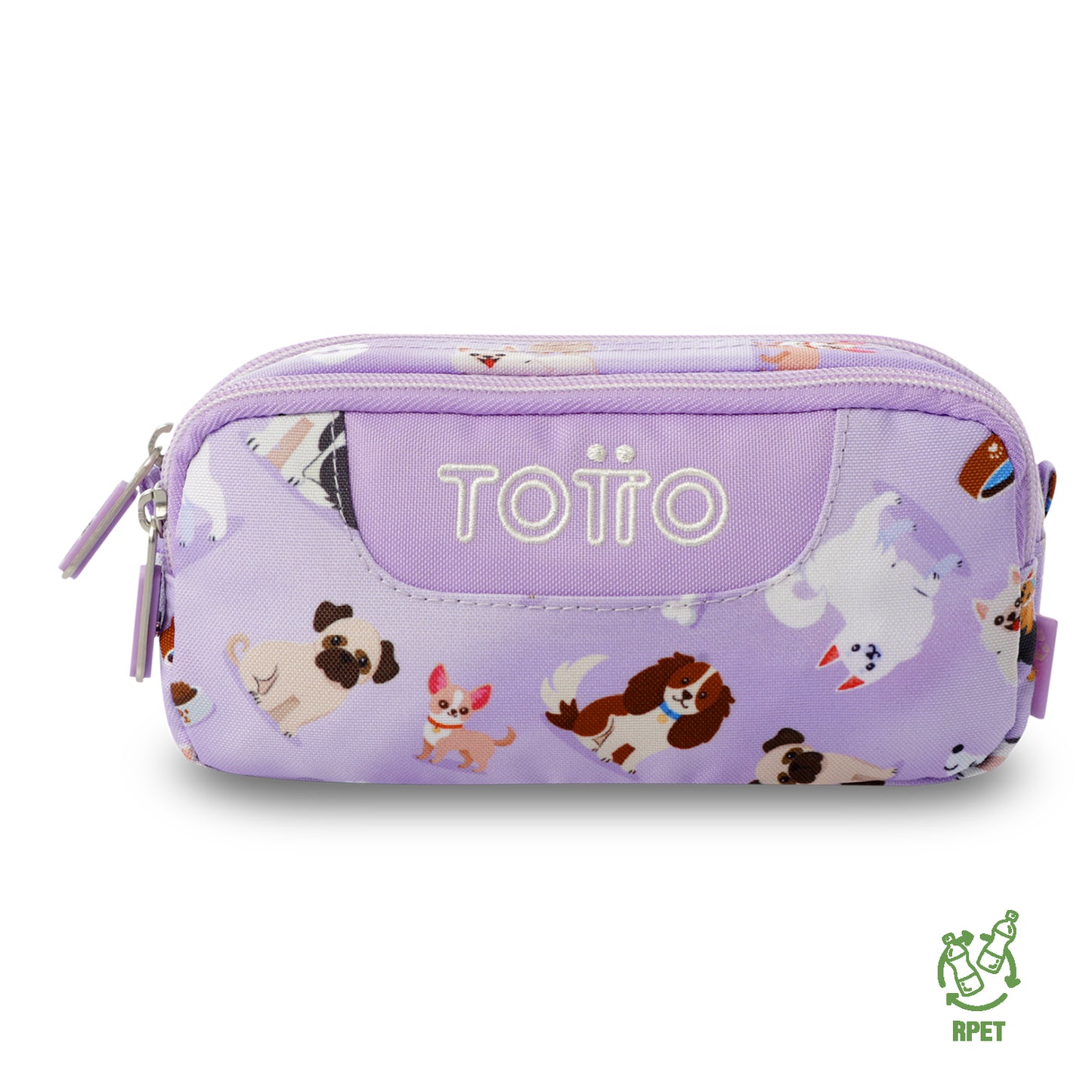 Estuche Multiuso Sobre Perritos Lila Pequeño