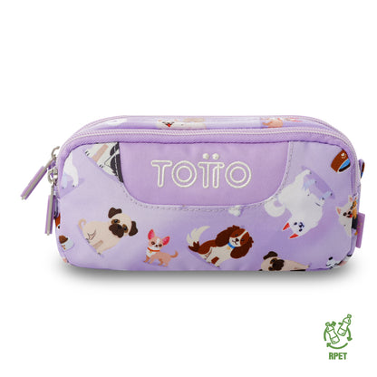 Estuche Multiuso Sobre Perritos Lila Pequeño