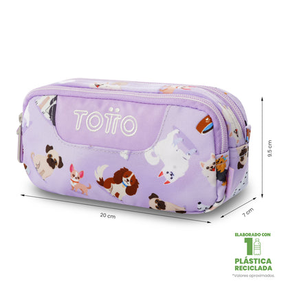 Estuche Multiuso Sobre Perritos Lila Pequeño