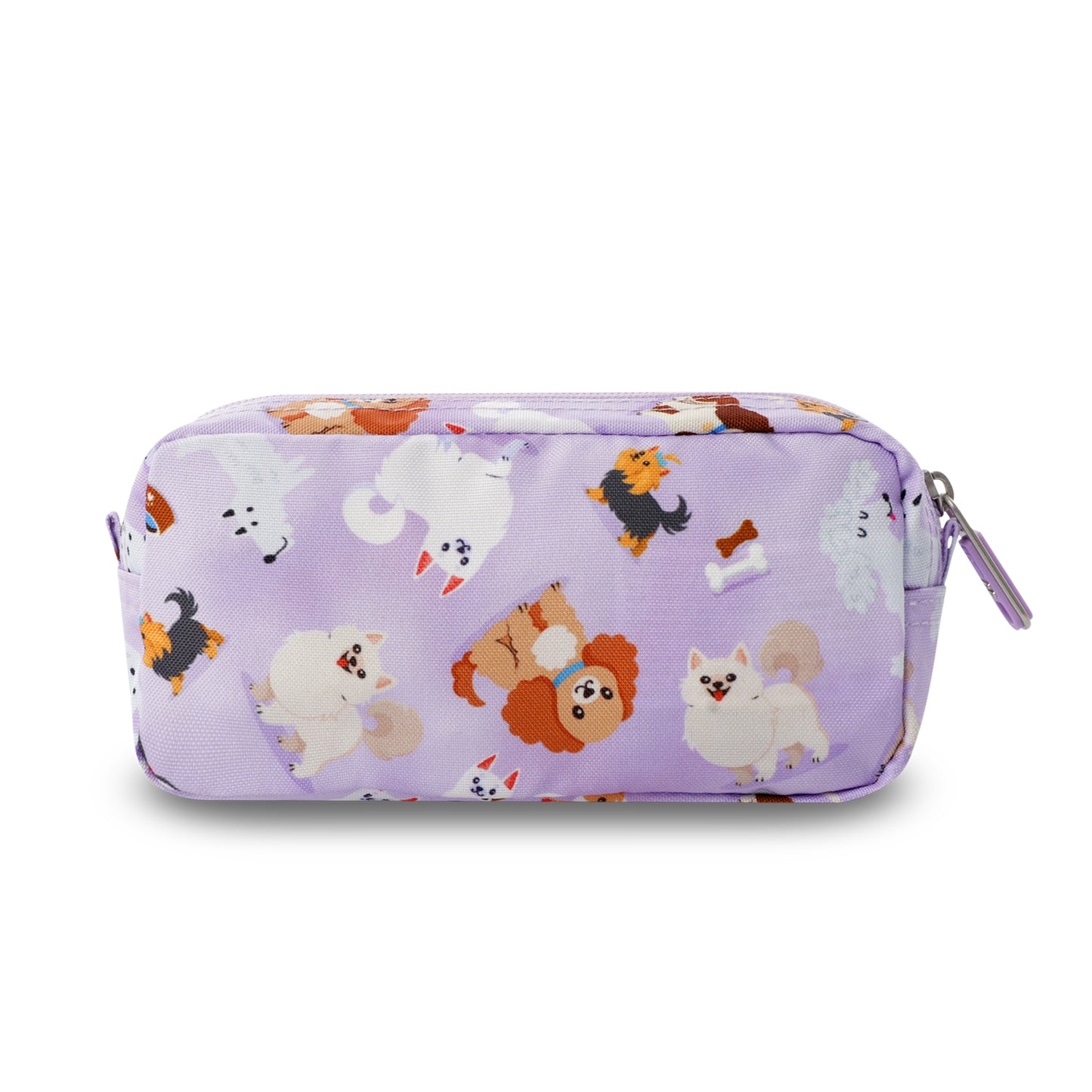 Estuche Multiuso Sobre Perritos Lila Pequeño