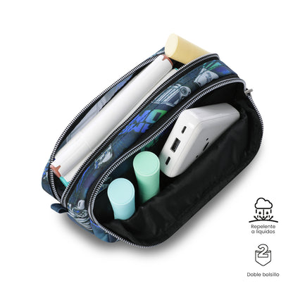 Estuche Multiuso Sobre Azul con diseño