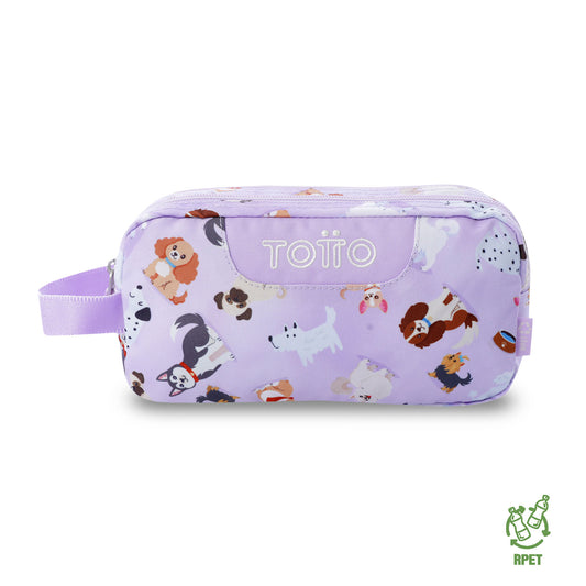 Estuche Multiuso Escuadra Perritos Lila Pequeño