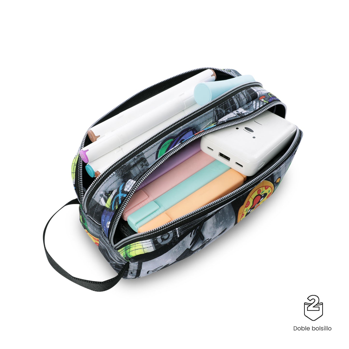 Estuche Multiuso Escuadra Dinosaurios Pequeño