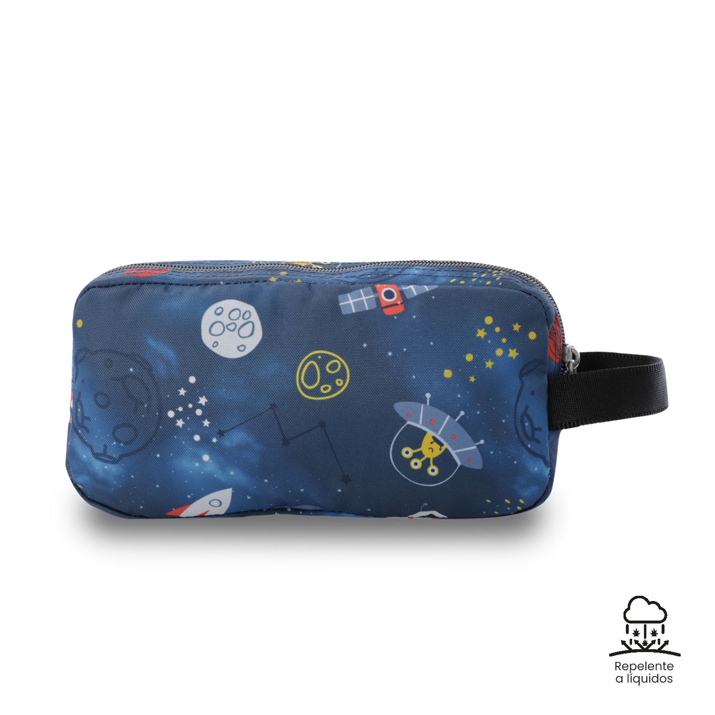 Estuche Multiuso Escuadra Azul Mundo Espacial Pequeño