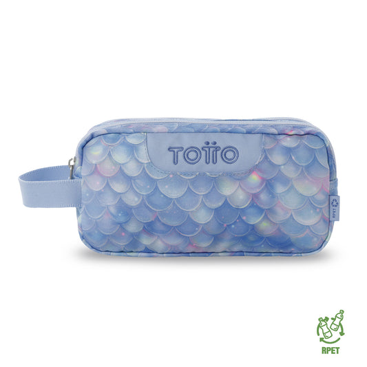 Estuche Multiuso Escuadra Nacar Celeste Pequeño