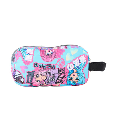 Estuche Escolar Agapec RPET Azul Anime Girls