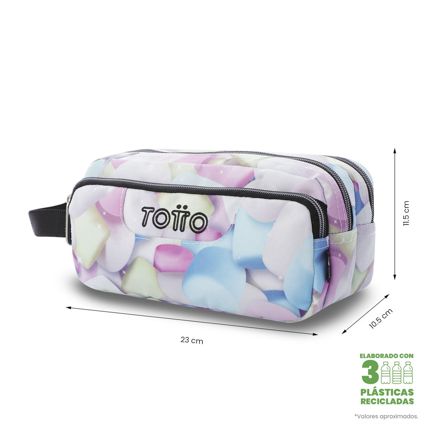 Estuche Multiuso Agapec Glitter Malvaviscos Grande