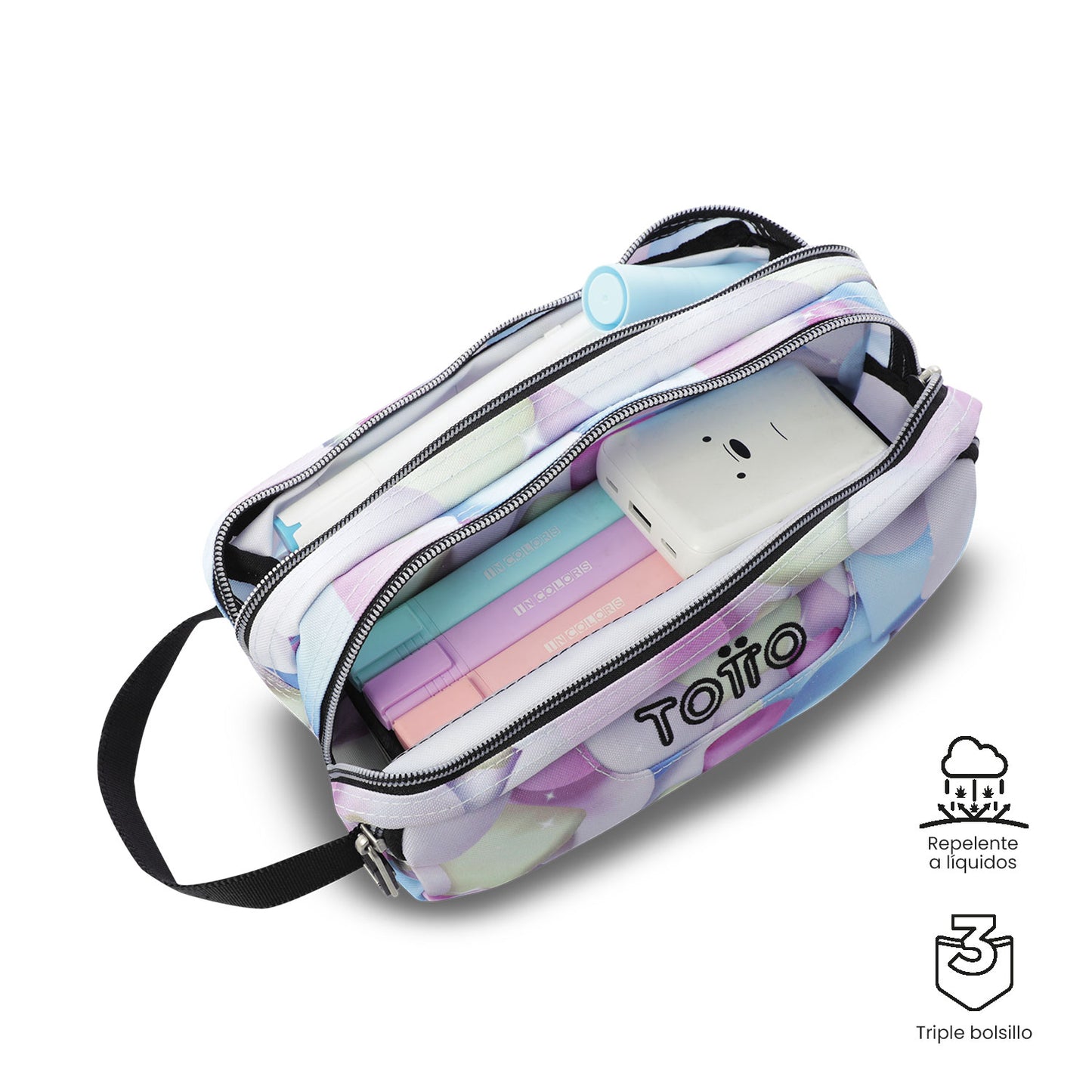 Estuche Multiuso Agapec Glitter Malvaviscos Grande