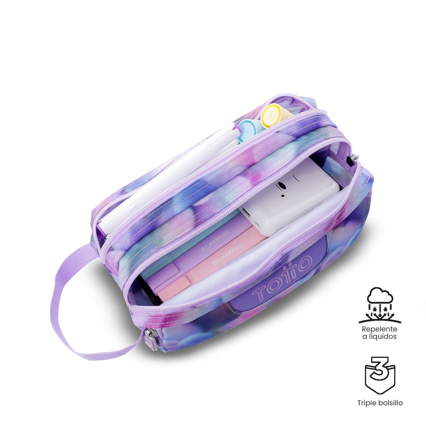 Estuche Multiuso Agapec Morada Grande