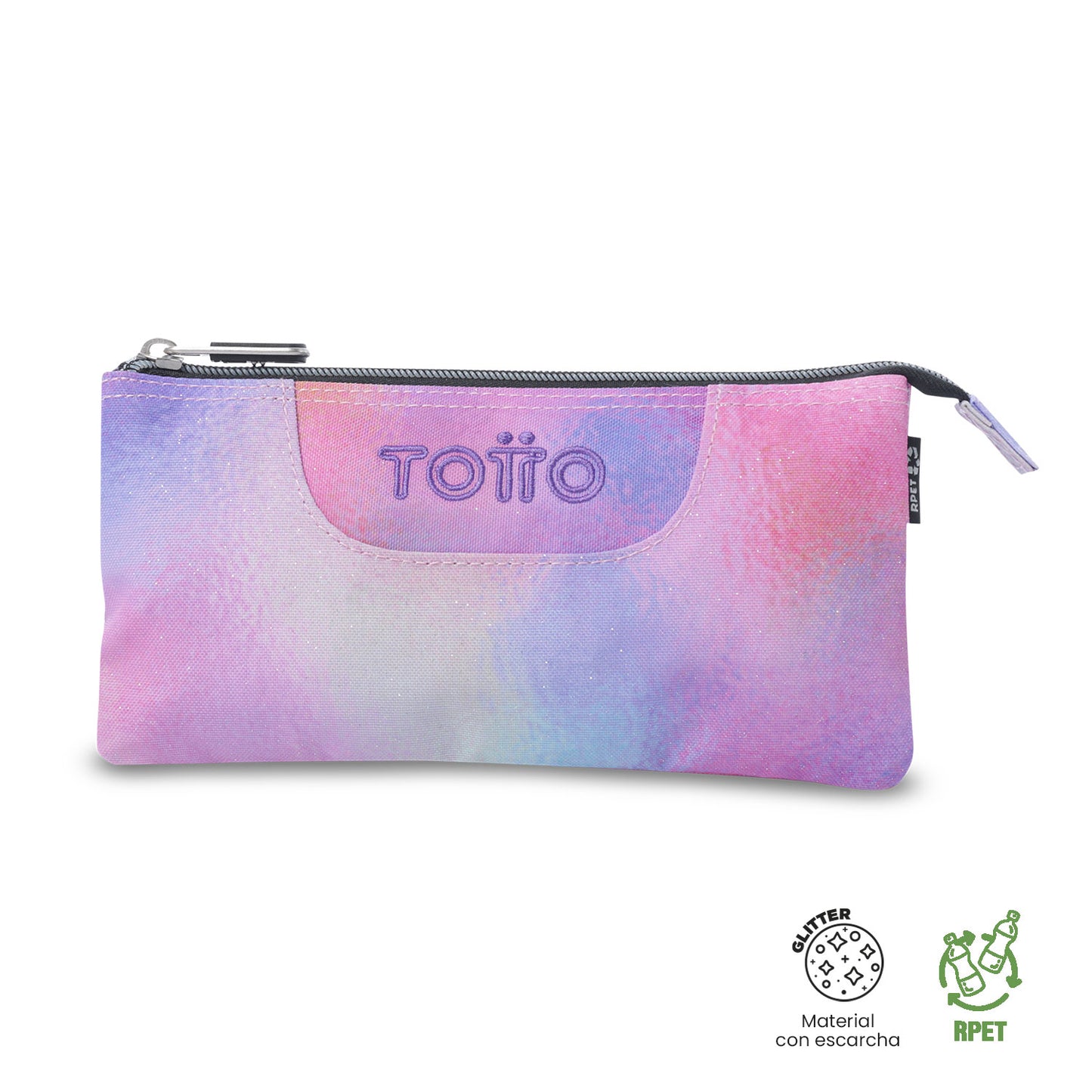 Estuche Multiuso Tablero Glitter Rosado Pequeño