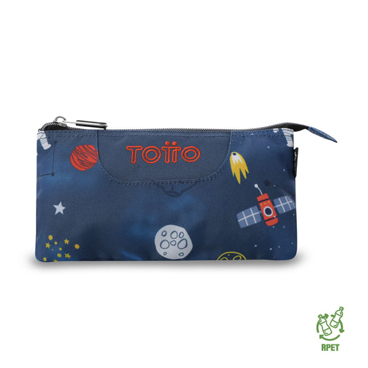 Estuche Multiuso Tablero Azul Mundo Espacial Pequeño
