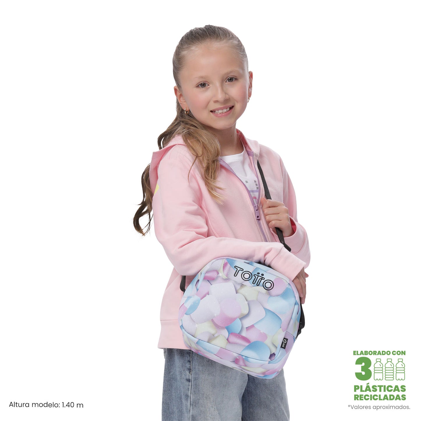 Lonchera Térmica Borrador Glitter Glitter Malvaviscos Mediana