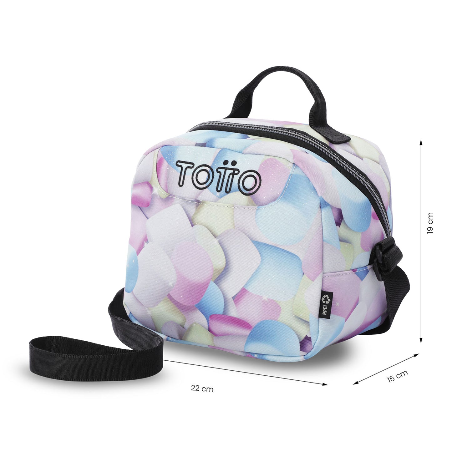 Lonchera Térmica Borrador Glitter Glitter Malvaviscos Mediana