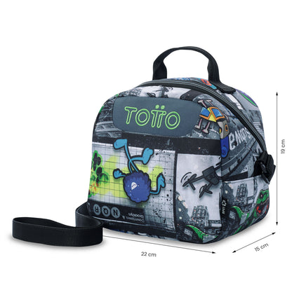 Lonchera Térmica Borrador Dinosaurios Mediana