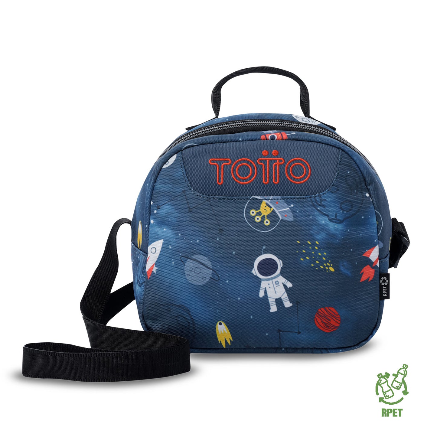 Lonchera Térmica Borrador Azul Mundo Espacial Mediana