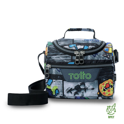 Lonchera Térmica Pizarra Dinosaurios Mediana