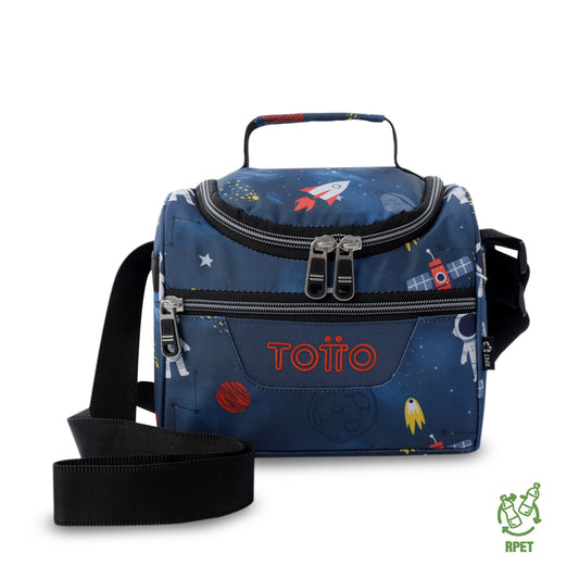 Lonchera Térmica Pizarra Azul Mundo Espacial Mediana