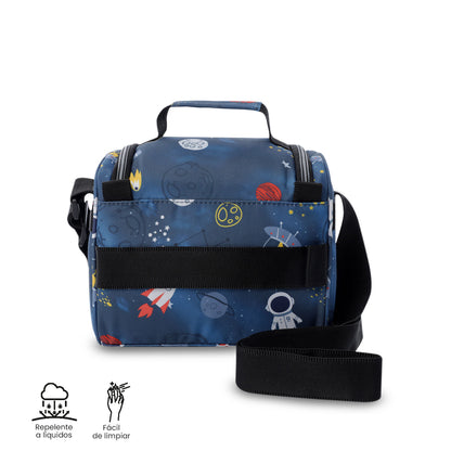 Lonchera Térmica Pizarra Azul Mundo Espacial Mediana